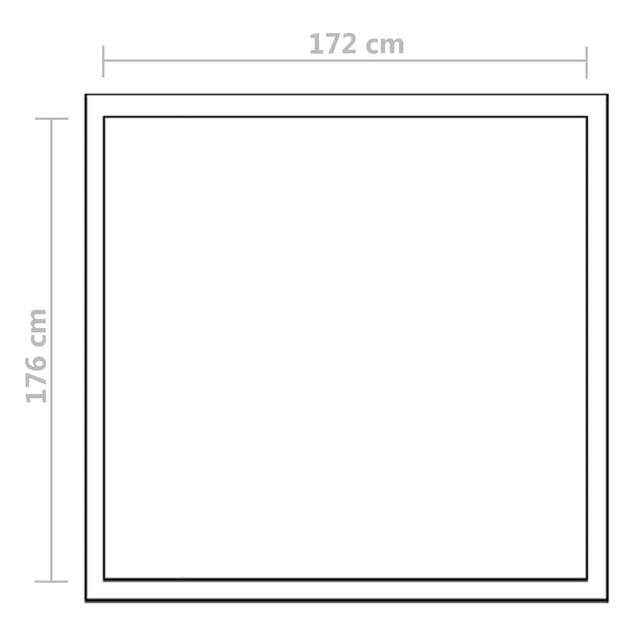 The Living Store Tuinkas - Aluminium frame - 190 x 182 x 195 cm - 3.46 m² - UV-bestendig