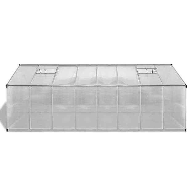 The Living Store Broeikas - Dubbelwandig polycarbonaat - 12 m²