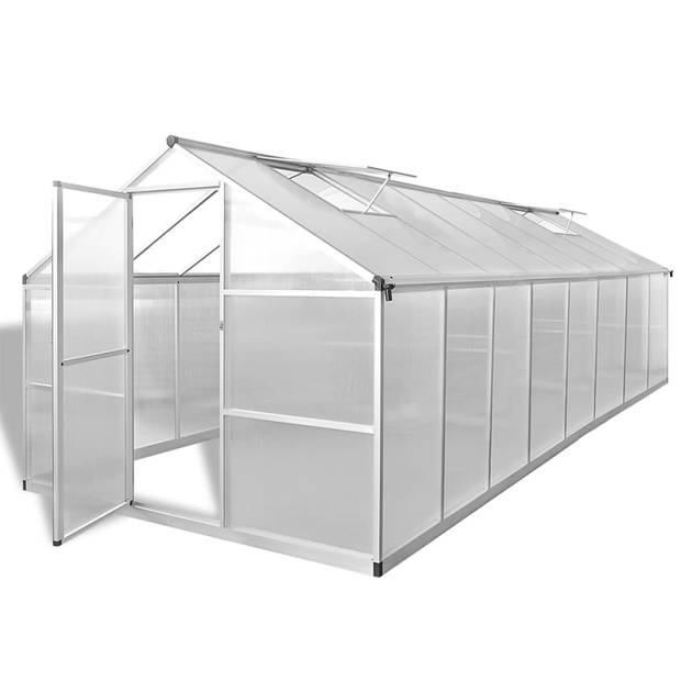 The Living Store Broeikas - Dubbelwandig polycarbonaat - 12 m²