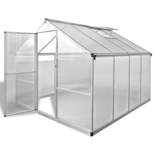 The Living Store Tuinkas - 6.05 m² - Aluminium frame - Polycarbonaat panelen - UV-bestendig