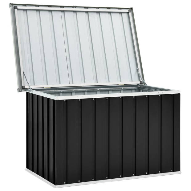 The Living Store Opbergbox Type - 109x67x65 cm - Antraciet gegalvaniseerd staal