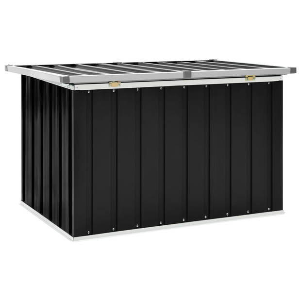 The Living Store Opbergbox Type - 109x67x65 cm - Antraciet gegalvaniseerd staal