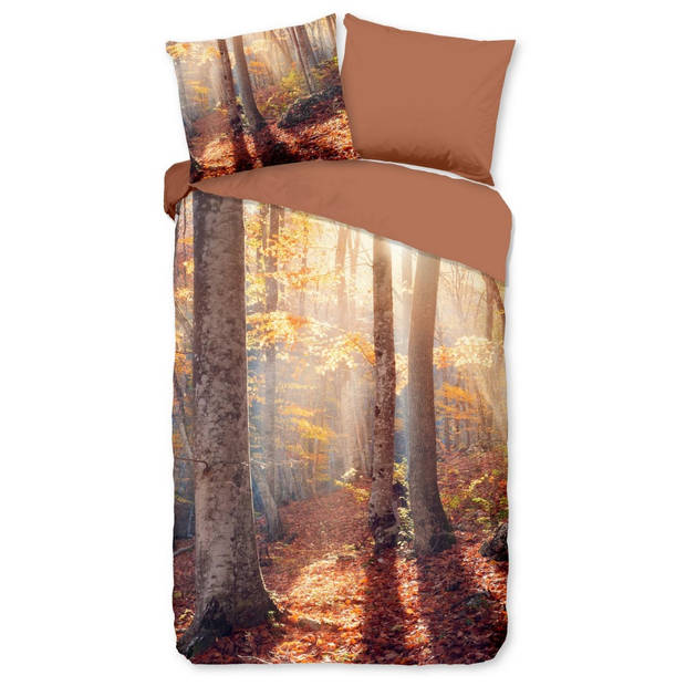 Pure Dekbedovertrek Micropercal Autumn - multi 140x200/220cm