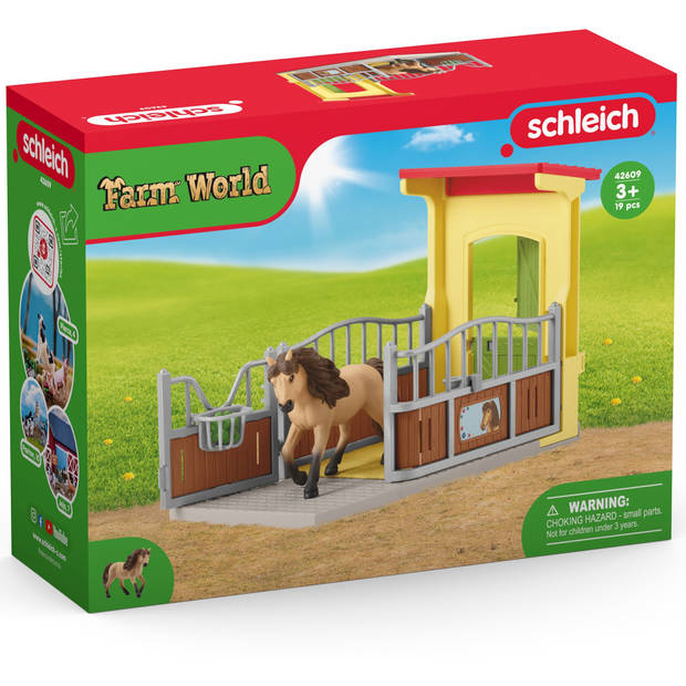 Schleich FARM WORLD Ponystal met Ijslanderhengst 42609