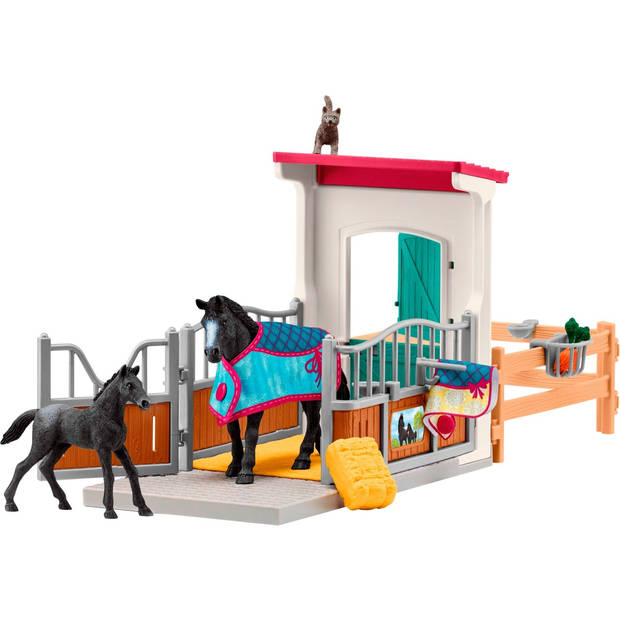 Schleich HORSE CLUB Paardenbox met merrie en veulen 42611