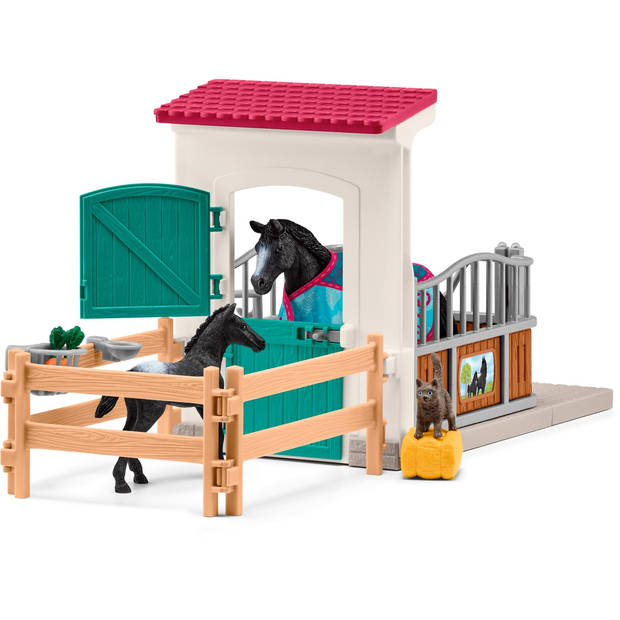 Schleich HORSE CLUB Paardenbox met merrie en veulen 42611