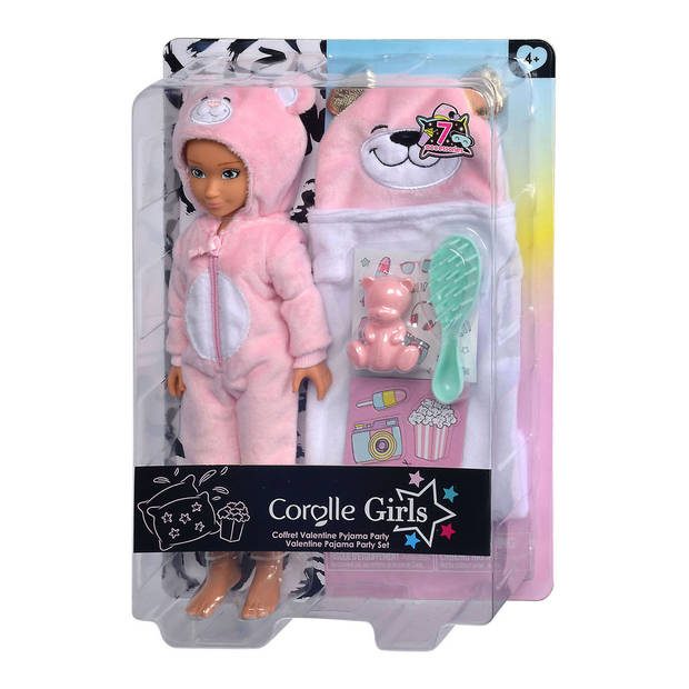 Corolle Girls Modepop Valentine Pyjama Party Set