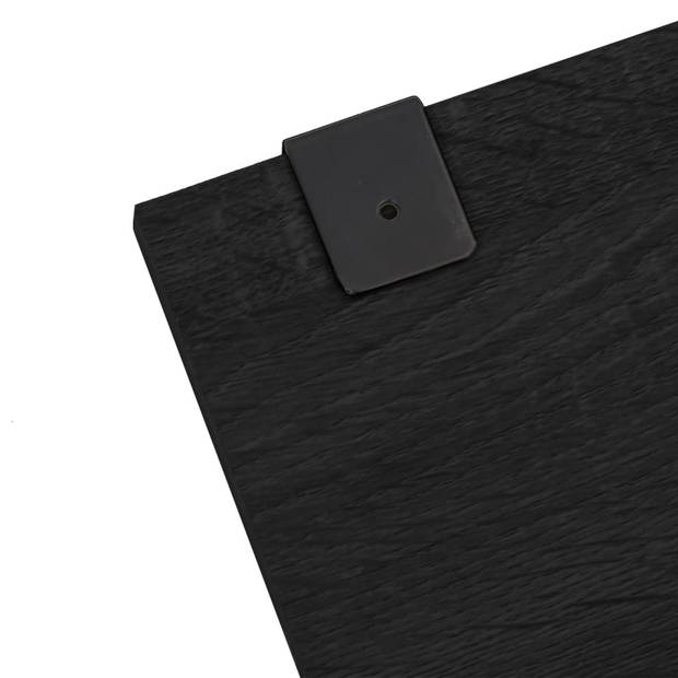 vidaXL 7-delige Badkamermeubelset bewerkt hout zwart
