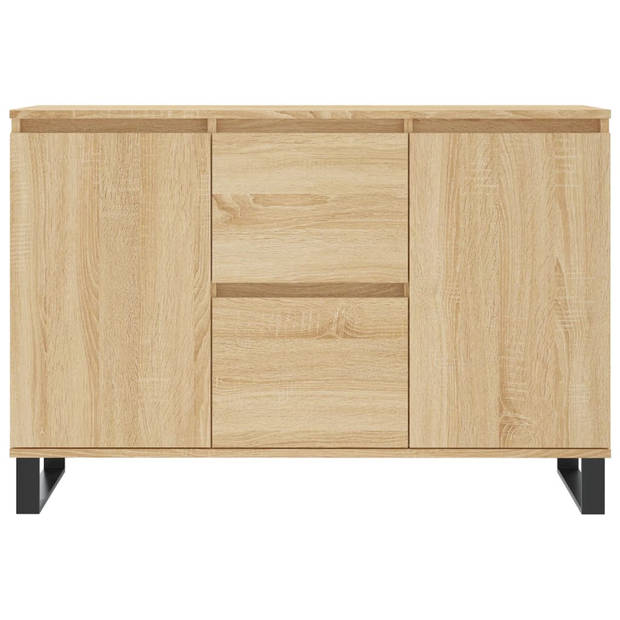 The Living Store Dressoir - Trendy - Buffetkast - 104 x 35 x 70 cm - Sonoma eiken