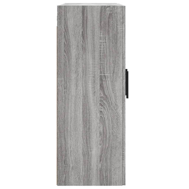 vidaXL Wandkast 69,5x34x90 cm bewerkt hout grijs sonoma eikenkleurig