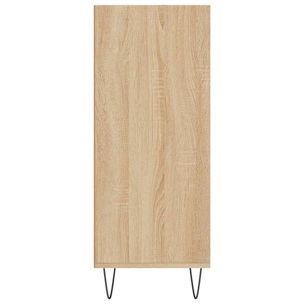 vidaXL Hoge kast 57x35x90 cm bewerkt hout sonoma eikenkleurig