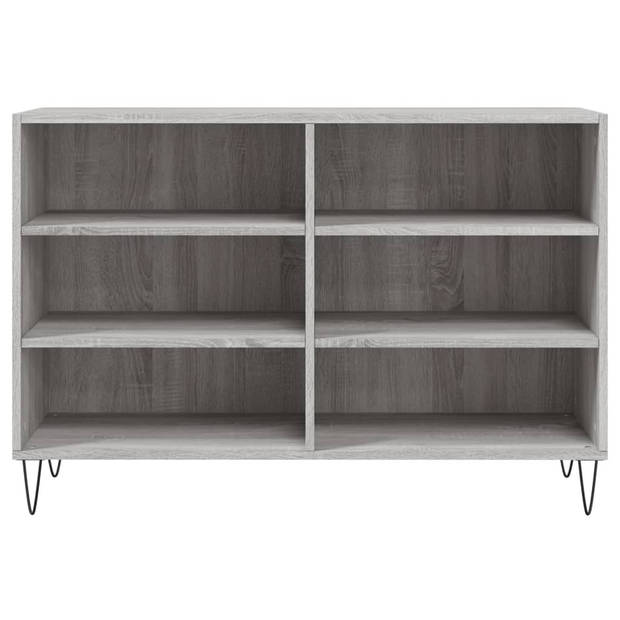 The Living Store Dressoir - Opbergkast - 103.5 x 35 x 70 cm - Grijs Sonoma Eiken