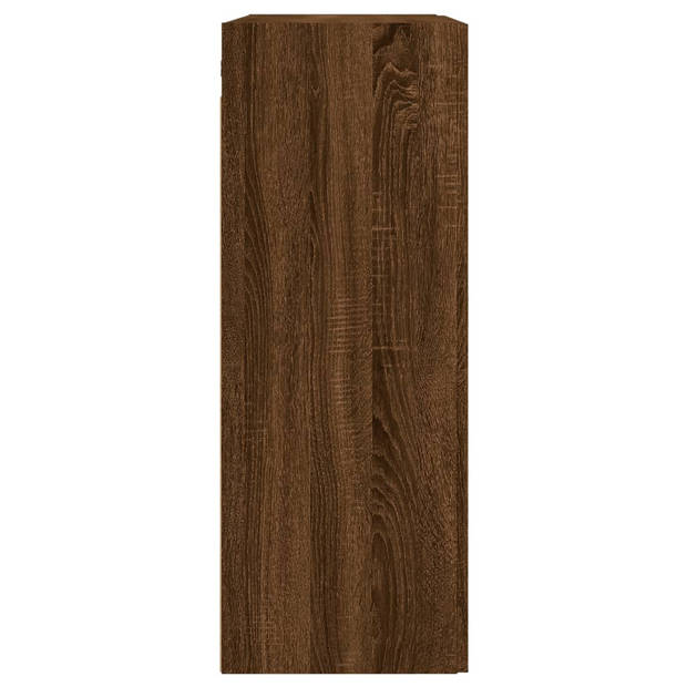 vidaXL Wandkast 69,5x34x90 cm bewerkt hout bruin eikenkleur