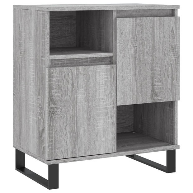 The Living Store Dressoir - Classic s - Meubelen - 120 x 35 x 70 cm - Grijs sonoma eiken