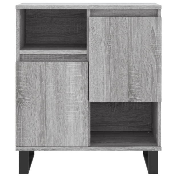 The Living Store Dressoir - Classic s - Meubelen - 120 x 35 x 70 cm - Grijs sonoma eiken