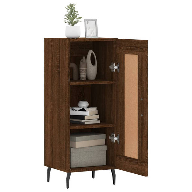 The Living Store Dressoir - Trendy - Kast - 34.5 x 34 x 90 cm - Bruineiken