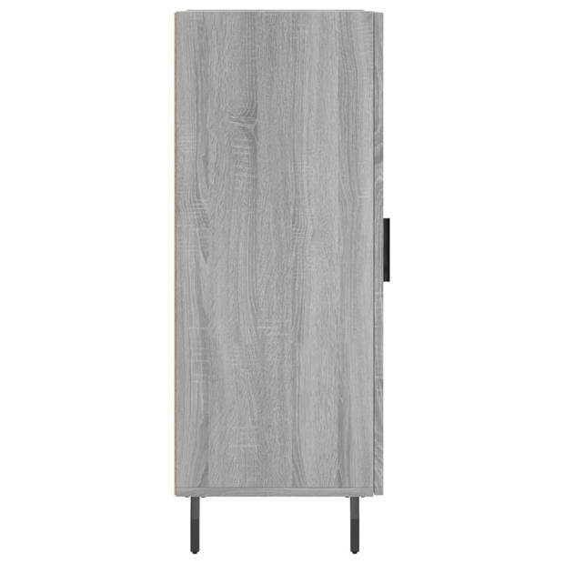 The Living Store Dressoir - Modern - Bijzetkast - 34.5 x 34 x 90 cm - Grijs Sonoma Eiken - Hoge kwaliteit