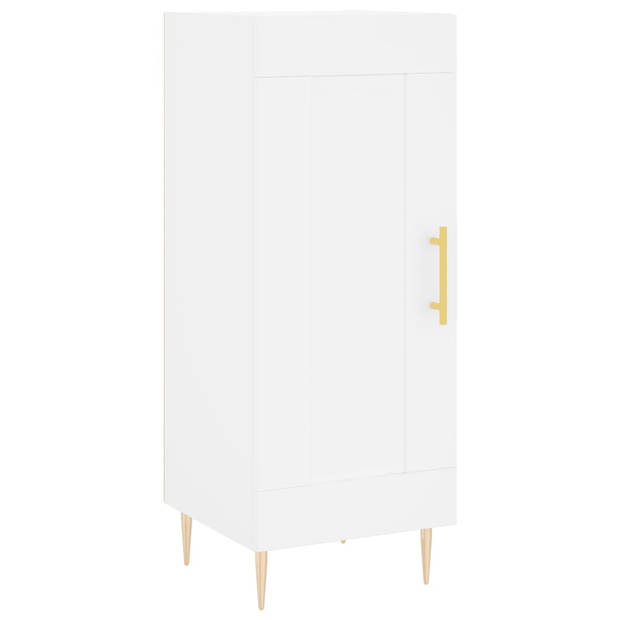 The Living Store Dressoir - Trendy - Kast - 34.5 x 34 x 90 cm - Wit