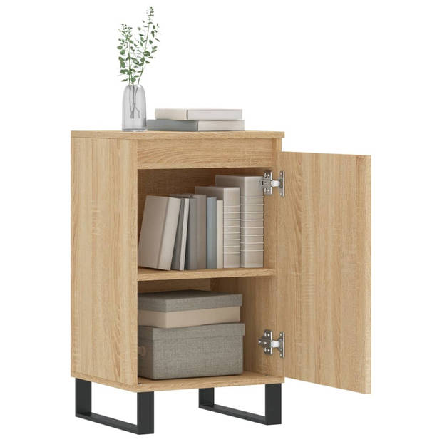 The Living Store Dressoir - Sonoma Eiken - 40x35x70 cm - Metalen Poten