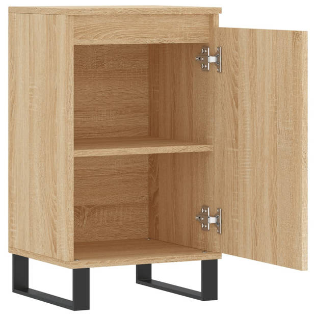 The Living Store Dressoir - Sonoma Eiken - 40x35x70 cm - Metalen Poten