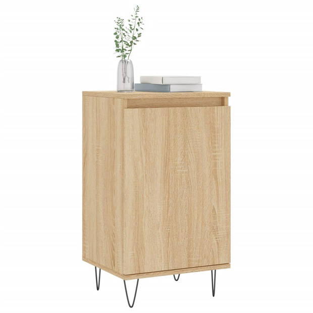 The Living Store Dressoir Sonoma Eiken - 40 x 35 x 70 cm - Duurzaam bewerkt hout - Metalen poten