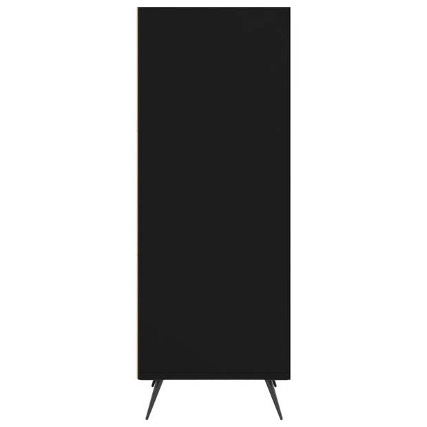 vidaXL Schappenkast 34,5x32,5x90 cm bewerkt hout zwart