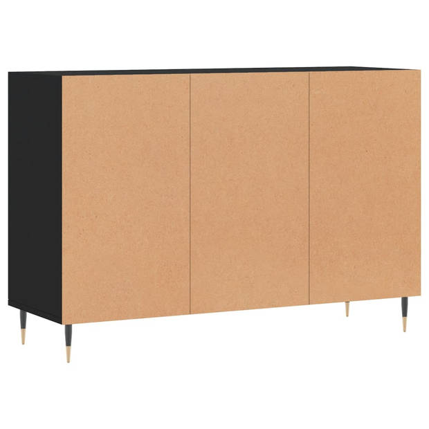 The Living Store Dressoir - Bijzetkast - 103.5 x 35 x 70 cm - Zwart