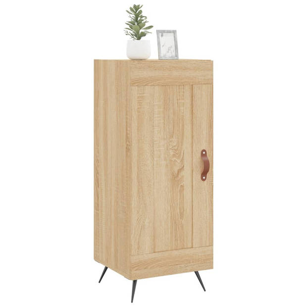 The Living Store-Dressoir-34-5x34x90-cm-bewerkt-hout-sonoma-eiken - Keukenkast