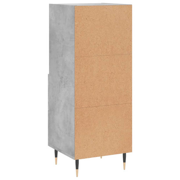 The Living Store Dressoir Betongrijs - Moderne - Kast - 34.5 x 34 x 90 cm - Ken- Duurzaam en opbergruimte