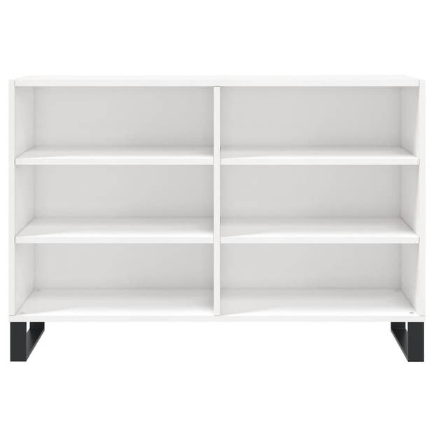 The Living Store Dressoir - Trendy - Meubel - 103.5 x 35 x 70 cm - Hoogglans Wit