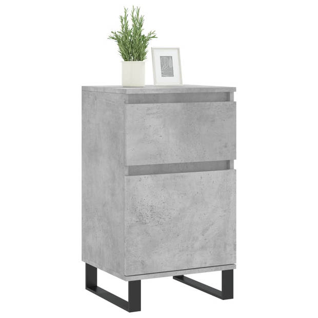 The Living Store Dressoir - niet gespecificeerd - Opbergkast - 40 x 35 x 70 cm - Betongrijs