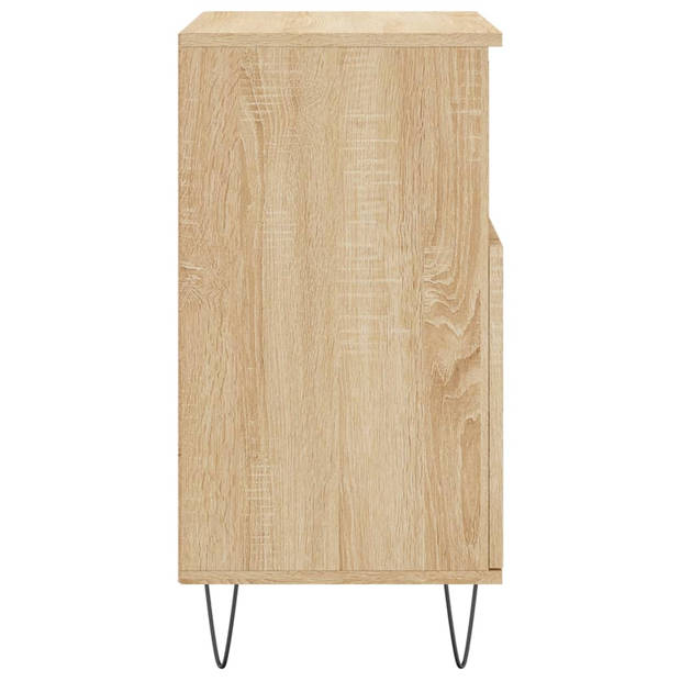 vidaXL Dressoir 60x35x70 cm bewerkt hout sonoma eikenkleurig