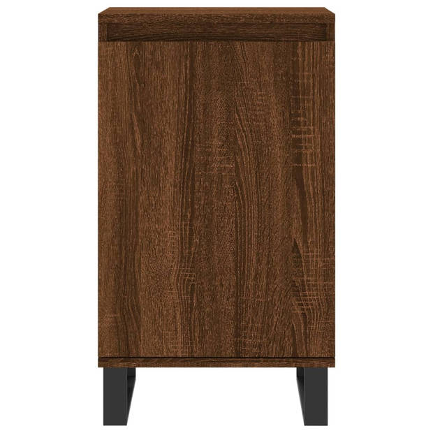 The Living Store Dressoir - Bruineiken - Kast - 40x35x70 cm - Duurzaam bewerkt hout - metaal