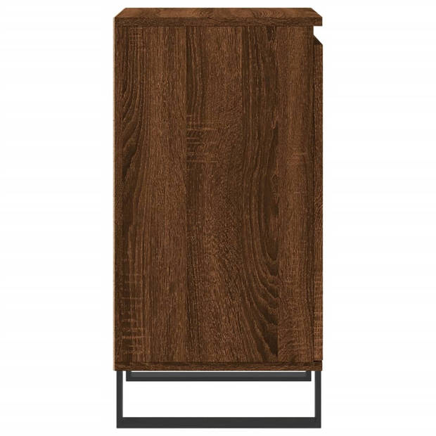 The Living Store Dressoir - Bruineiken - Kast - 40x35x70 cm - Duurzaam bewerkt hout - metaal