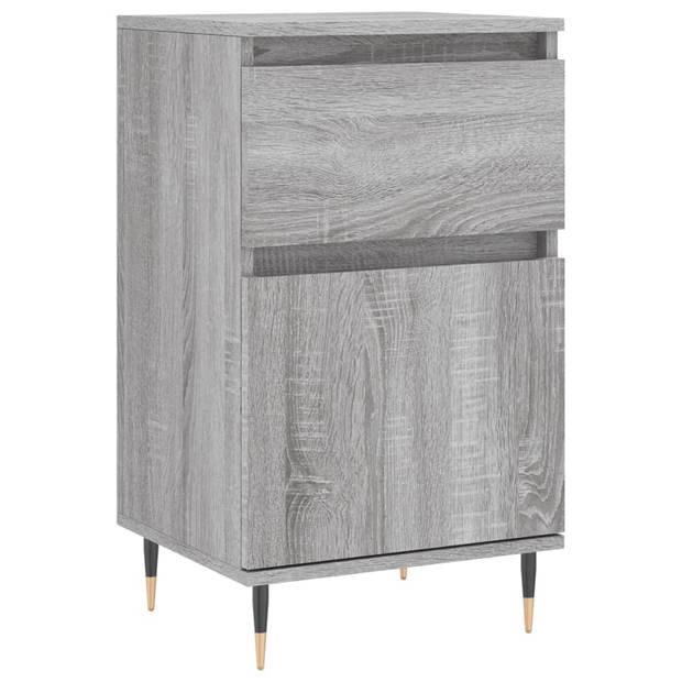 The Living Store Dressoir - Trendy - Opbergkast - 40 x 35 x 70 cm - Grijs Sonoma Eiken