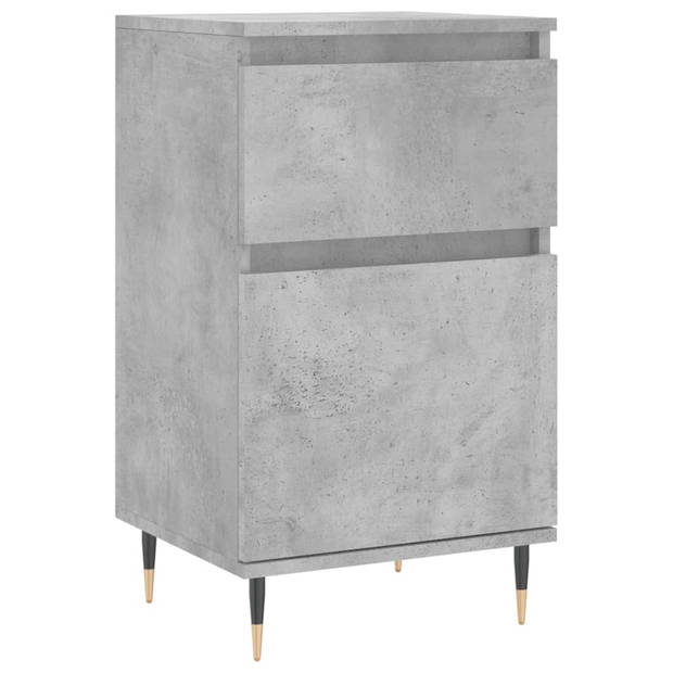 The Living Store Dressoir Betongrijs - 40 x 35 x 70 cm - Duurzaam materiaal en ijzeren poten