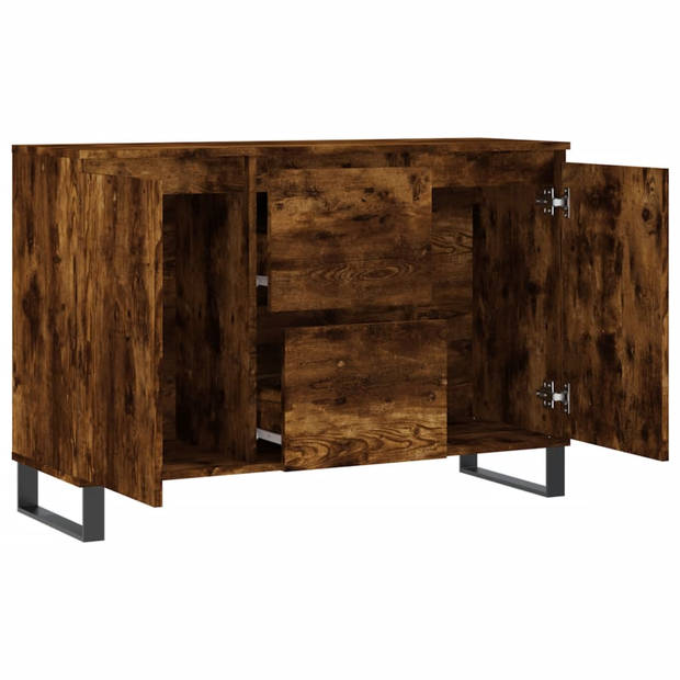 The Living Store Dressoir - Trendy - Opbergkast - 104 x 35 x 70 cm - Gerookt eiken