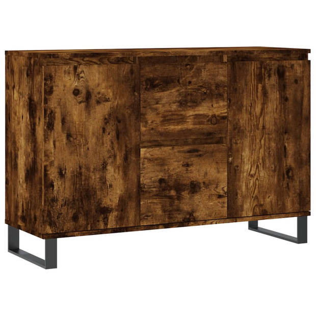 The Living Store Dressoir - Trendy - Opbergkast - 104 x 35 x 70 cm - Gerookt eiken