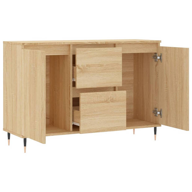 The Living Store Dressoir - Trendy - Opbergkast - 104 x 35 x 70 cm - Sonoma eiken hout