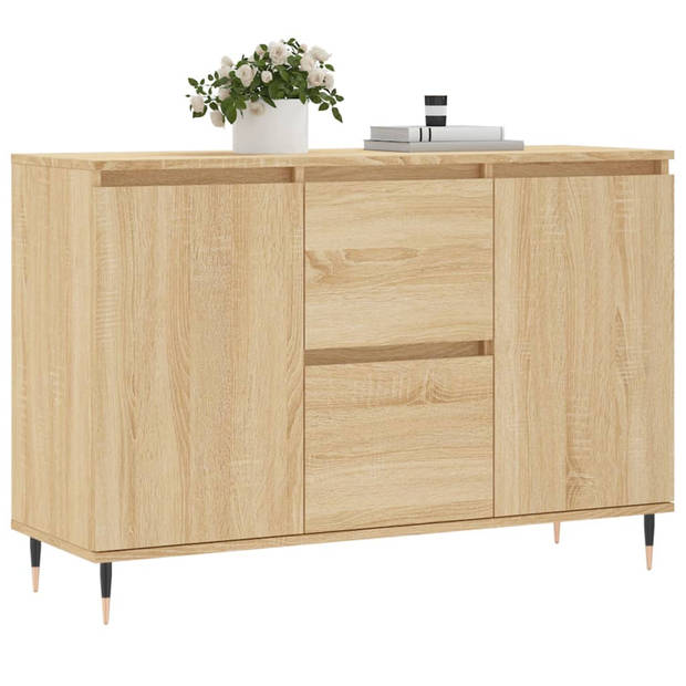 The Living Store Dressoir - Trendy - Opbergkast - 104 x 35 x 70 cm - Sonoma eiken hout