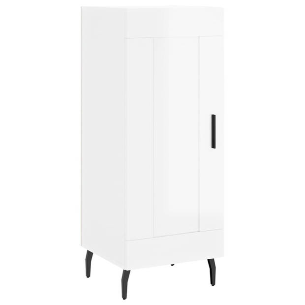 The Living Store Dressoir - Meubelen - 34.5 x 34 x 90 cm - Hoogglans wit