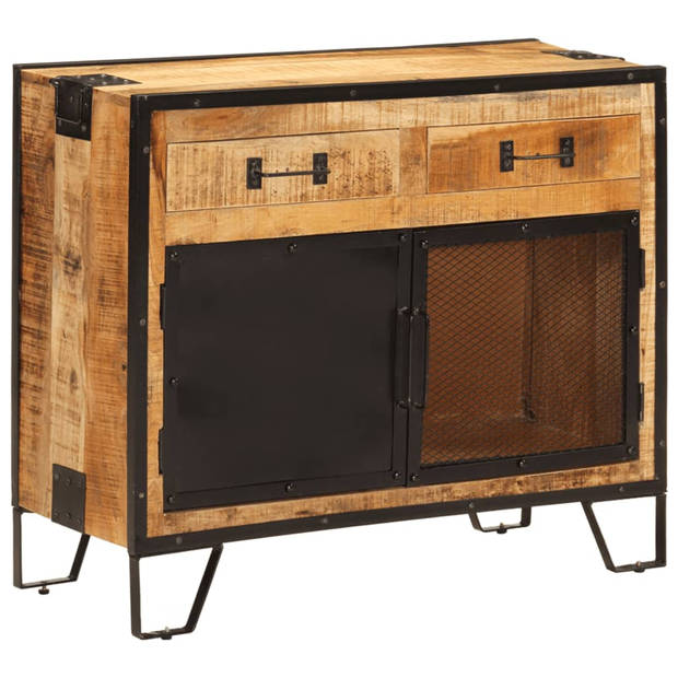 The Living Store Houten Dressoir - Opbergkast - 80 x 31 x 66 cm - Massief mangohout