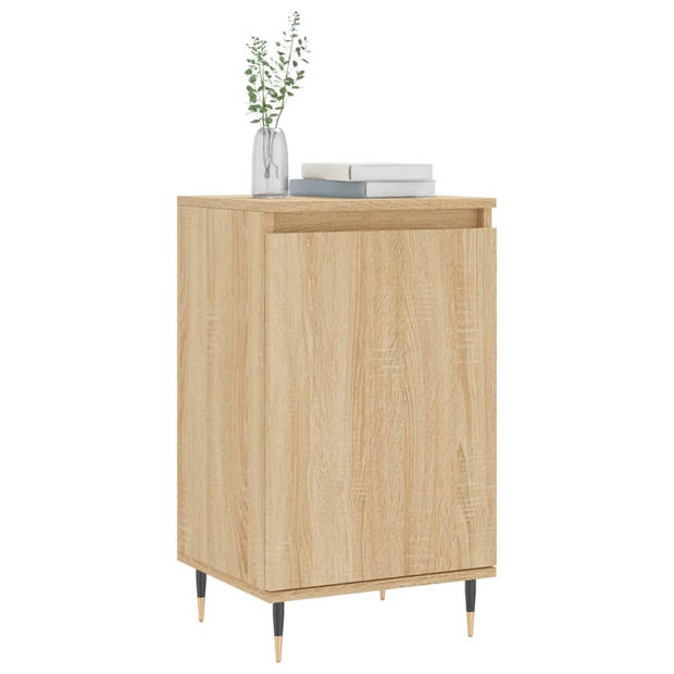 The Living Store Dressoir - Sonoma Eiken - 40x35x70cm - Bewerkt Hout en Metaal