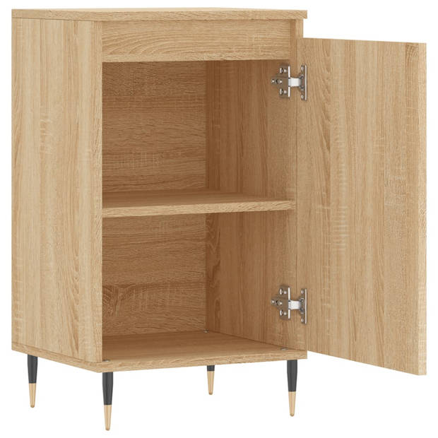 The Living Store Dressoir - Sonoma Eiken - 40x35x70cm - Bewerkt Hout en Metaal