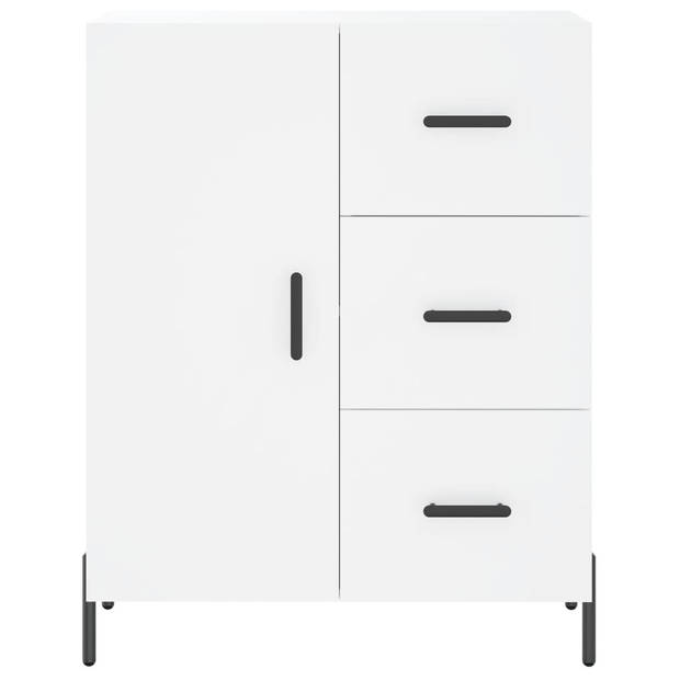 The Living Store Dressoir - Classic - Meubelen - 69.5 x 34 x 90 cm - Wit