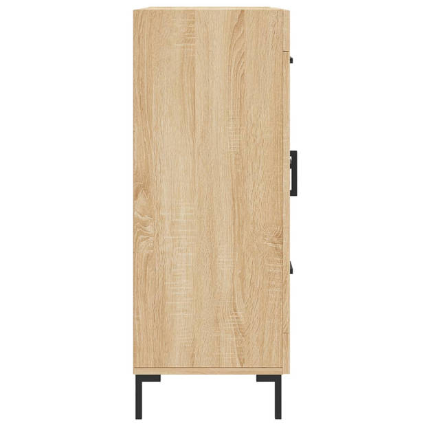 vidaXL Dressoir 69,5x34x90 cm bewerkt hout sonoma eikenkleurig