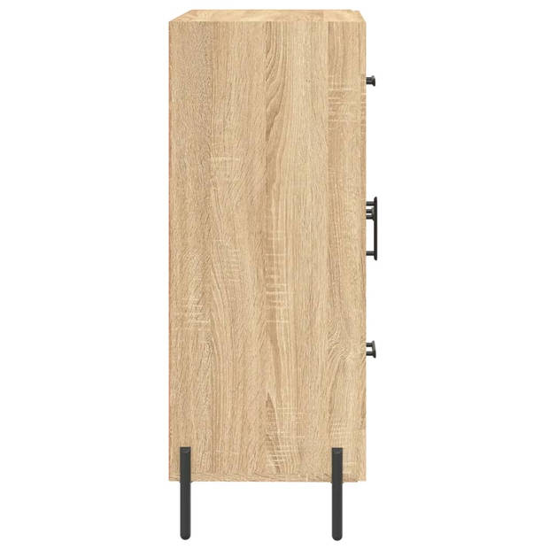 vidaXL Dressoir 69,5x34x90 cm bewerkt hout sonoma eikenkleurig