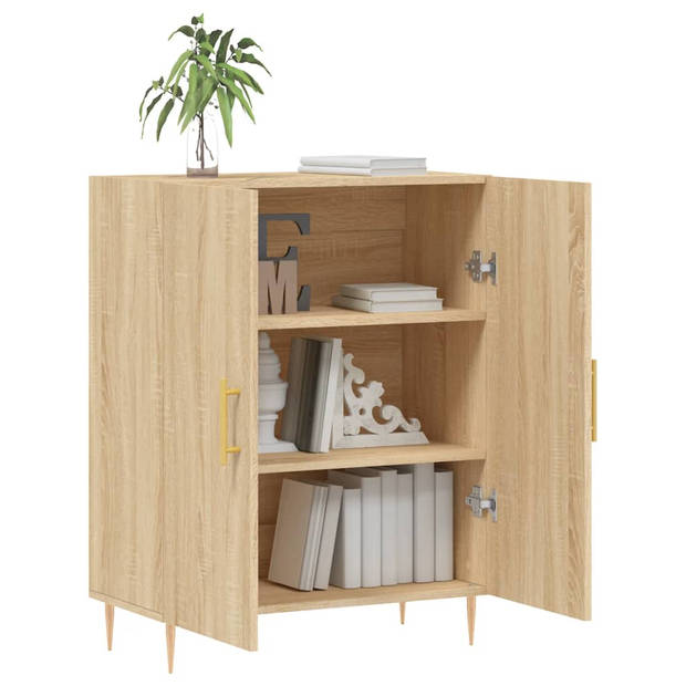 The Living Store Dressoir - Sonoma eiken - 69.5 x 34 x 90 cm (B x D x H)