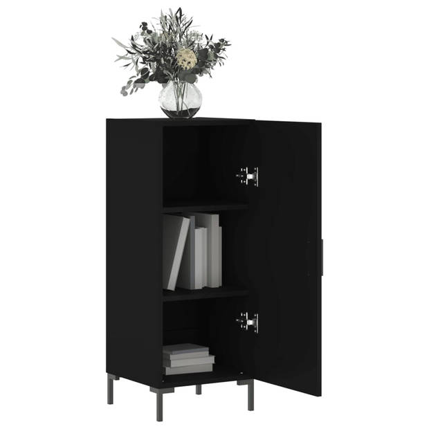 The Living Store Dressoir - Modern - Bijzetkast - 34.5 x 34 x 90 cm - Duurzaam hout/metaal