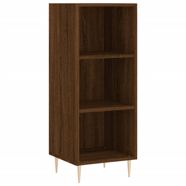 The Living Store Dressoir klassiek Bruineiken - 34.5x32.5x90 cm - Duurzaam bewerkt hout